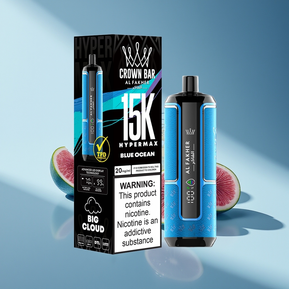Al Fakher Crown Bar 15K Hypermax Голубой Океан 22мл 600мАч