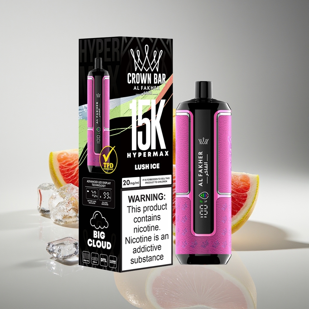 Al Fakher Crown Bar 15K Hypermax Ледяной Вкус 22мл 600мАч
