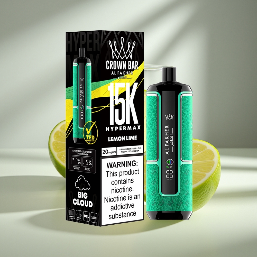 Al Fakher Crown Bar 15K Hypermax Лимон Лайм 22мл 600мАч