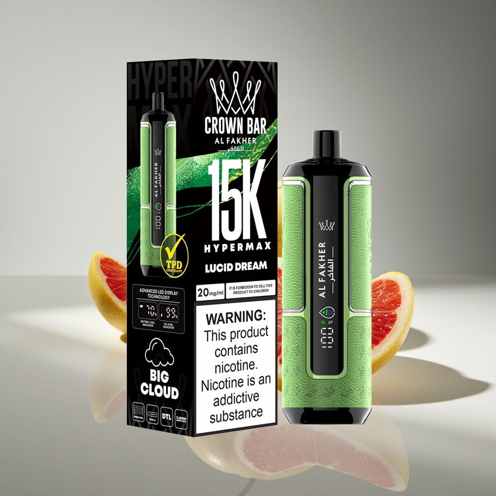 Al Fakher Crown Bar 15K Hypermax Люцидный Сон 22мл Тип-C