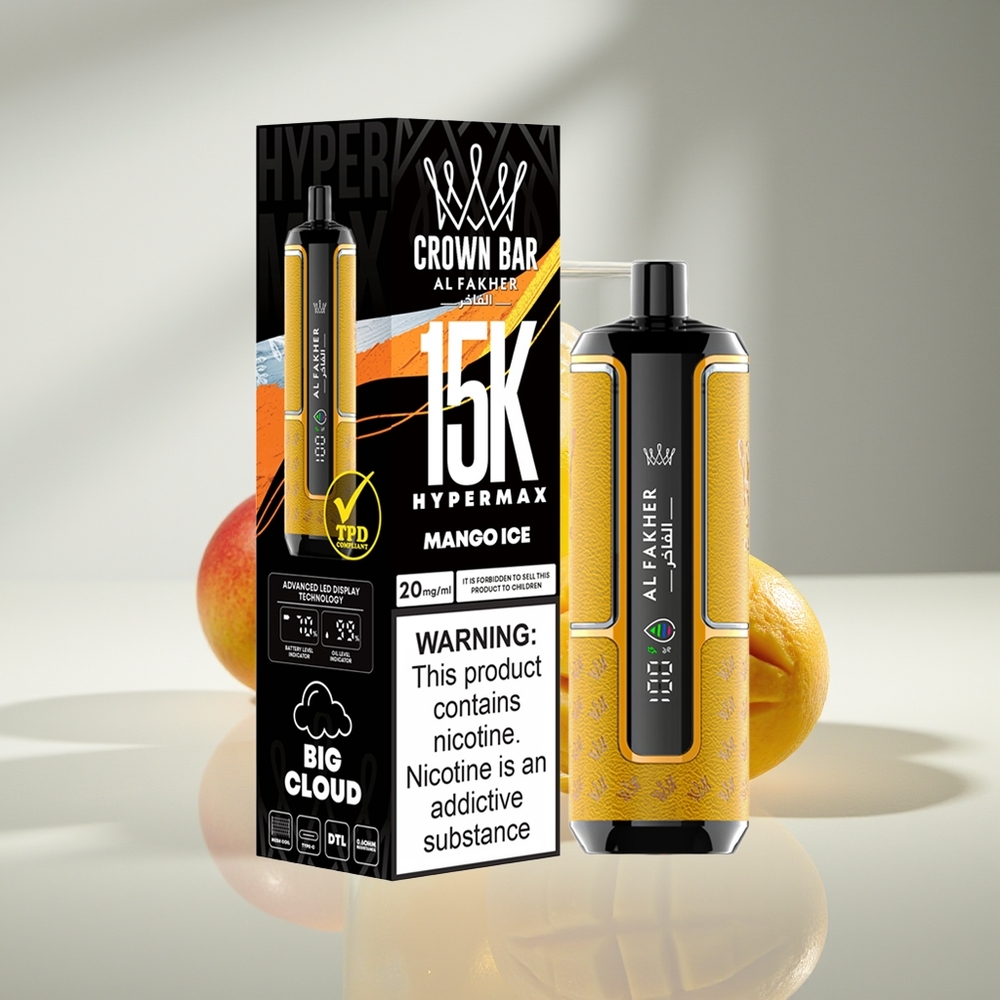 Al Fakher Crown Bar 15K Hypermax Манговый Лёд 22мл 600мАч