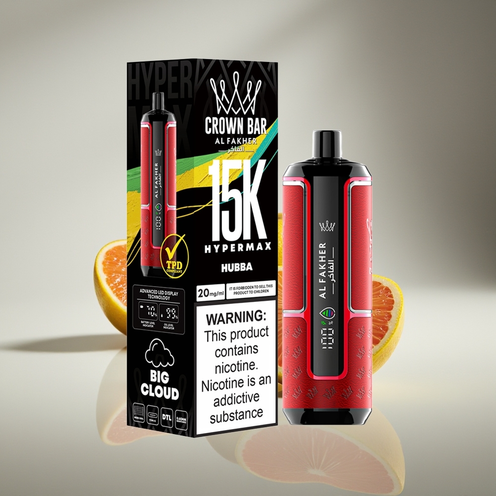 Al Fakher Crown Bar 15K Hypermax Хабба Компактный Тип-C