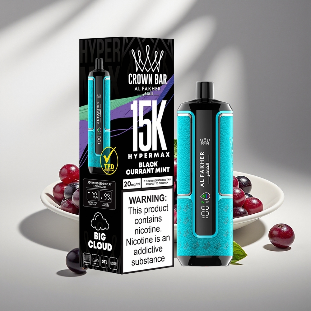 Al Fakher Crown Bar 15K Hypermax Черносмородиновая мята 22мл 600мАч