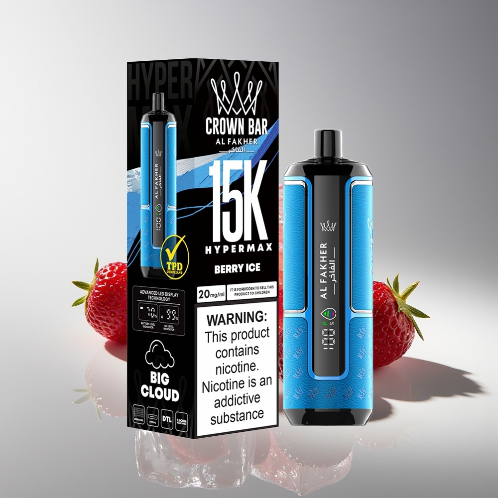 Al Fakher Crown Bar 15K Hypermax Ягодный Лёд 22мл 600мАч