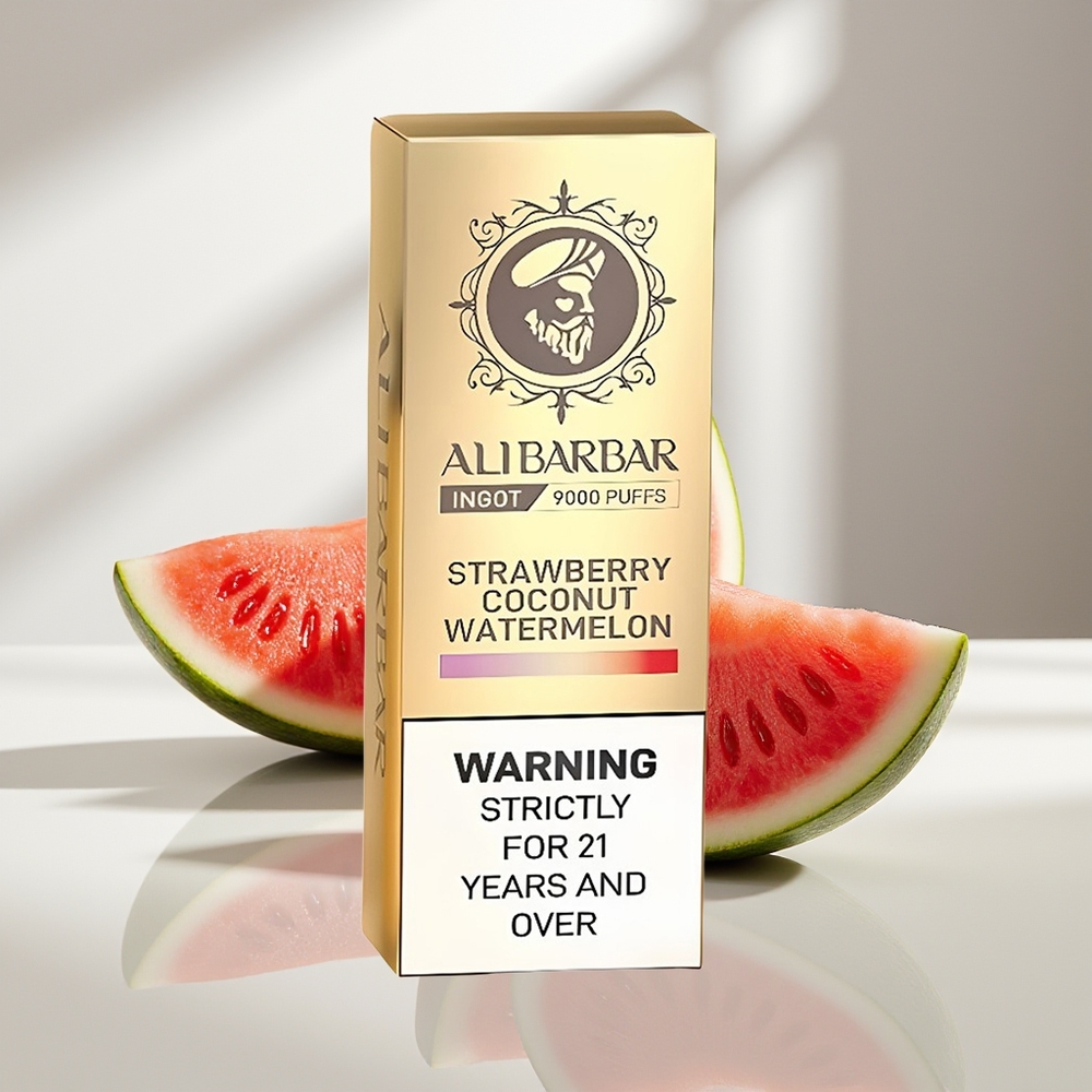 Alibarbar Ingot 9000 Клубничный Кокосовый Арбуз с 2350 мАч и 22 мл