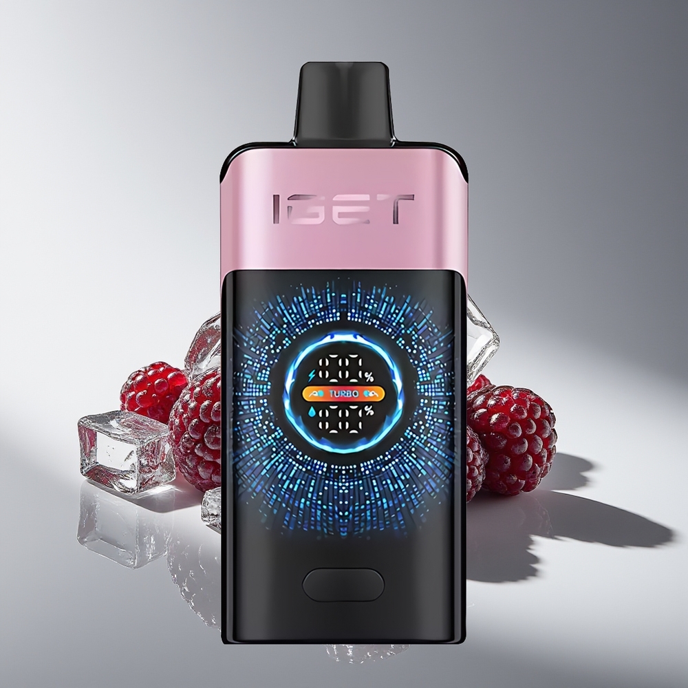 IGET ONE 12000 Puffs Черничный Лёд с Двойной Сеткой и Изогнутым Эк