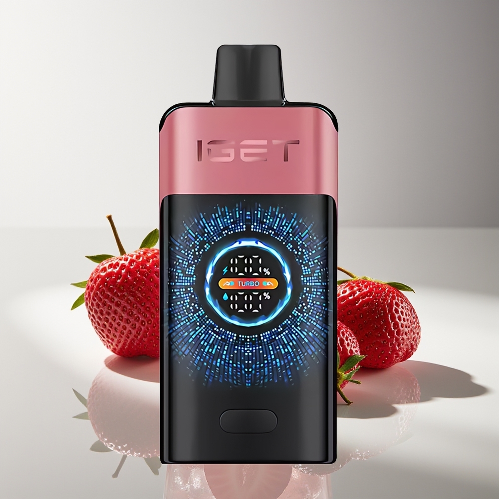 IGET ONE 12000 Клубнично-гранатовый лёд с двойной сеткой и цветным экраном