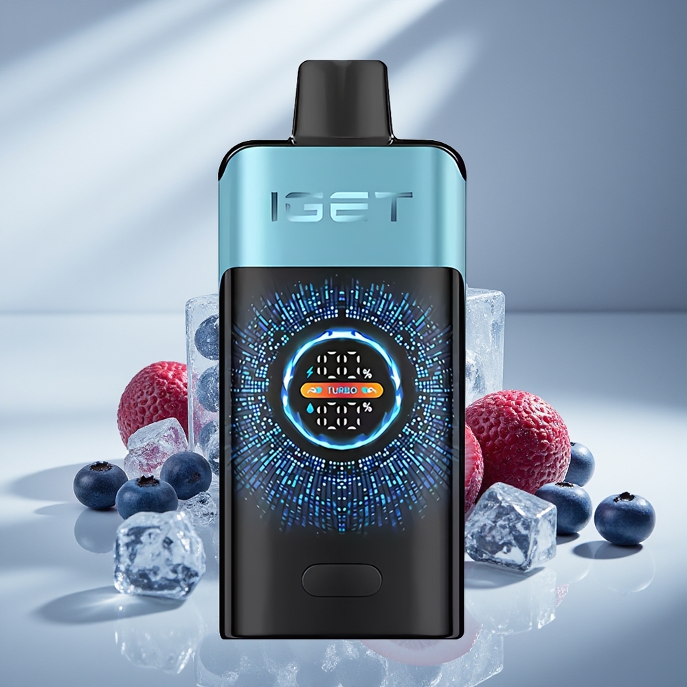 IGET ONE 12000 Черничный Лёд с Двойной Сеткой и Изогнутым Эк