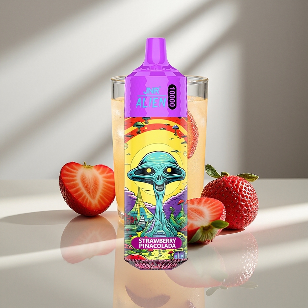 JNR Alien 10000 Клубничная Пина Колада с RGB-подсветкой и Type-C зарядкой