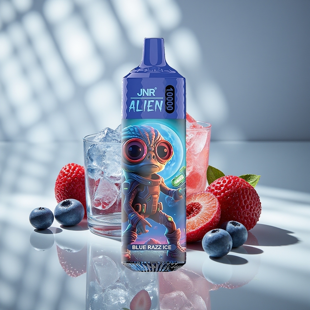 JNR Alien 10000 Синий Малиновый Лёд с RGB и Быстрой Зарядкой