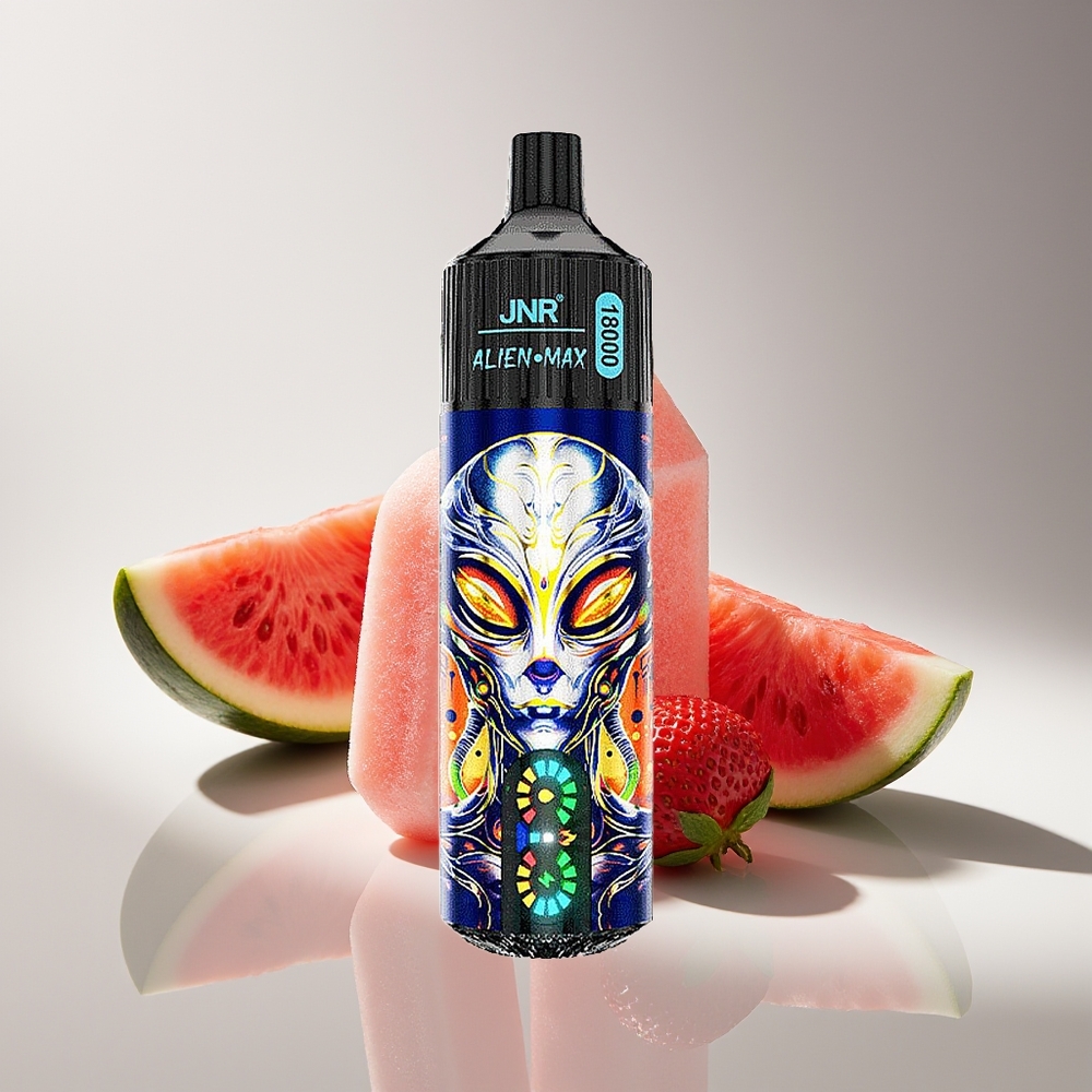 JNR Alien Max 18000 Клубничный Арбузный Баблгам с Двойной Сеткой и Быстрой Зарядкой