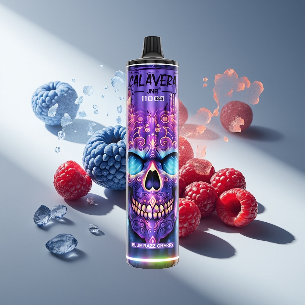 JNR Calavera 11000 Голубая Малиновая Вишня с Type-C и 10ohm Mesh