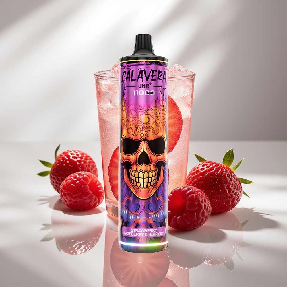 JNR Calavera 11000 Клубничная Малиновая Вишня Лёд с Mesh Coil и 21 мл