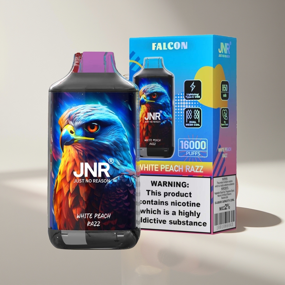 JNR Falcon 16000 Белый Персик Малина 850 мАч 22мл