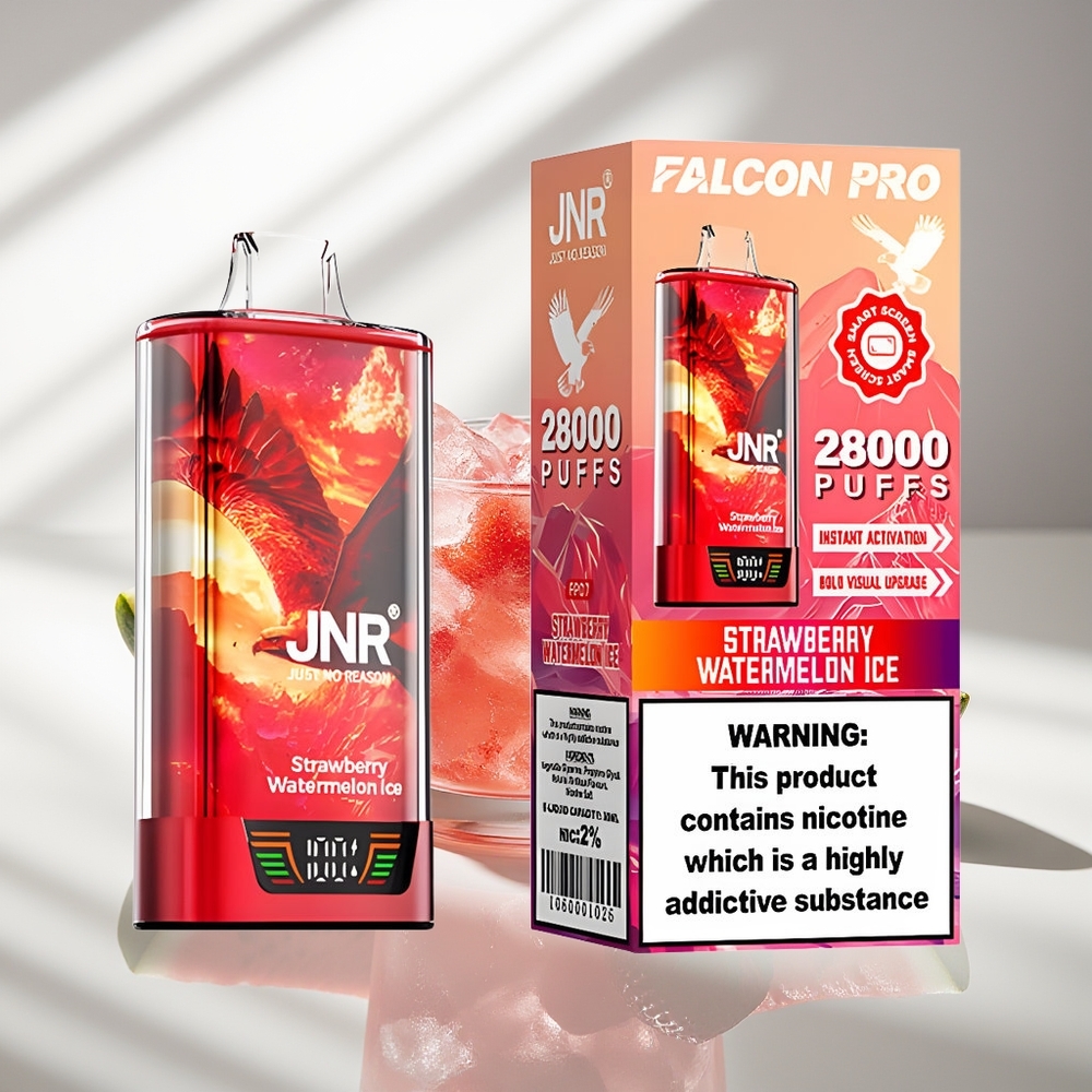 JNR Falcon Pro 28000 Клубничный Арбузный Лёд с 30мл и Dual Mesh Coil