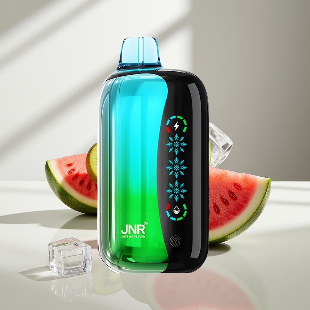 JNR Flex Ice 21000 Киви Арбуз Лед с Настраиваемым Воздушным Потоком и Двойной Сеткой 12 Ом