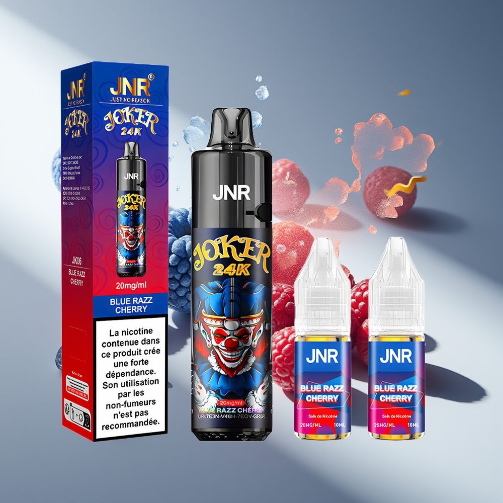 JNR Joker 24K Голубая Малина Вишня с 2 Никотина и 800мАч Батареей