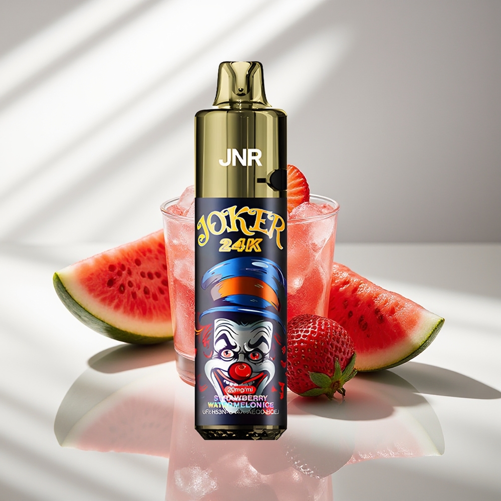 JNR Joker 24K Клубничный Арбузный Лед с 2 Никотина и 800mAh Батареей