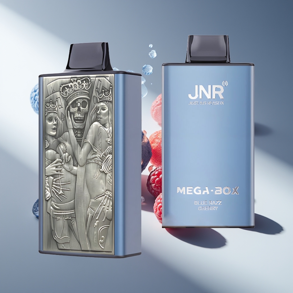 JNR Mega Box 25000 Голубая Малина Вишня 30мл Тип-C