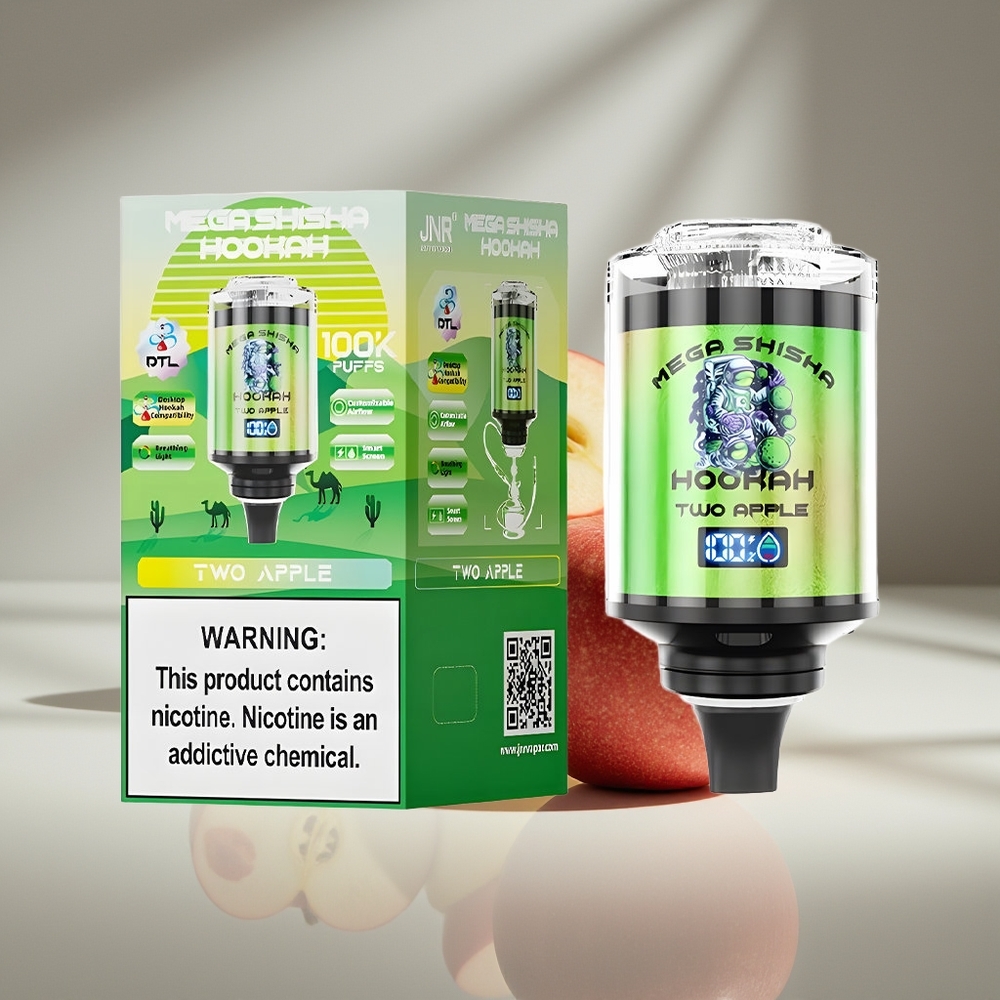 JNR Mega Shisha Hookah 100K Два Яблока 2200mAh 60мл