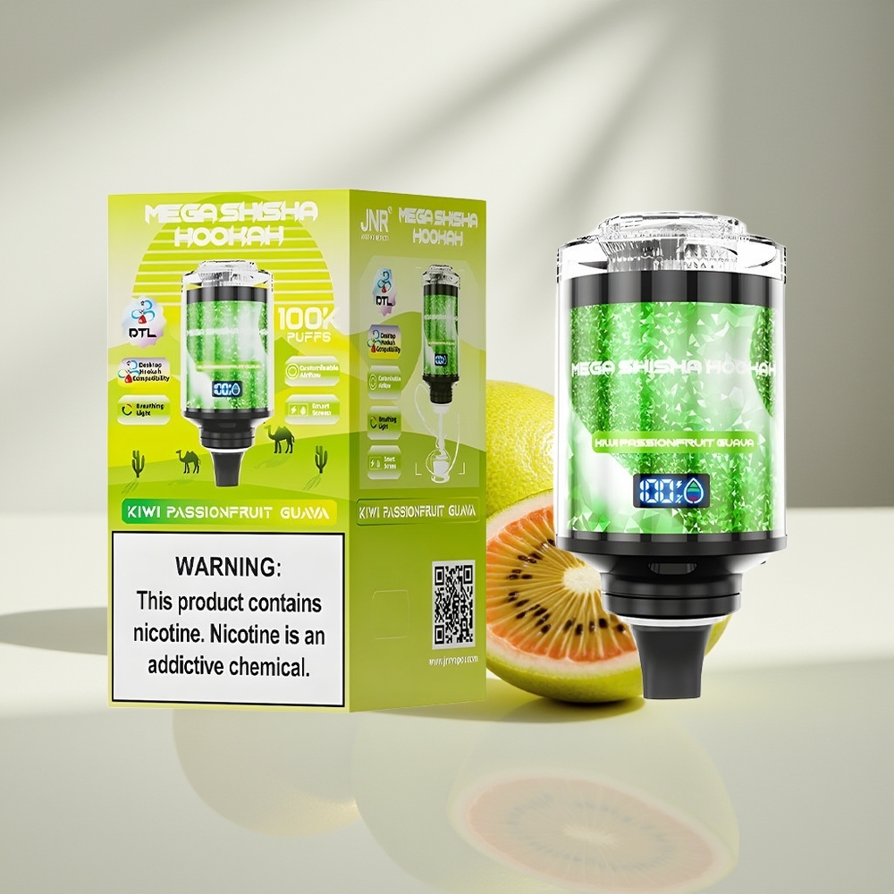 JNR Mega Shisha Hookah 100K Киви Маракуйя Гуава 60мл 2200мАч