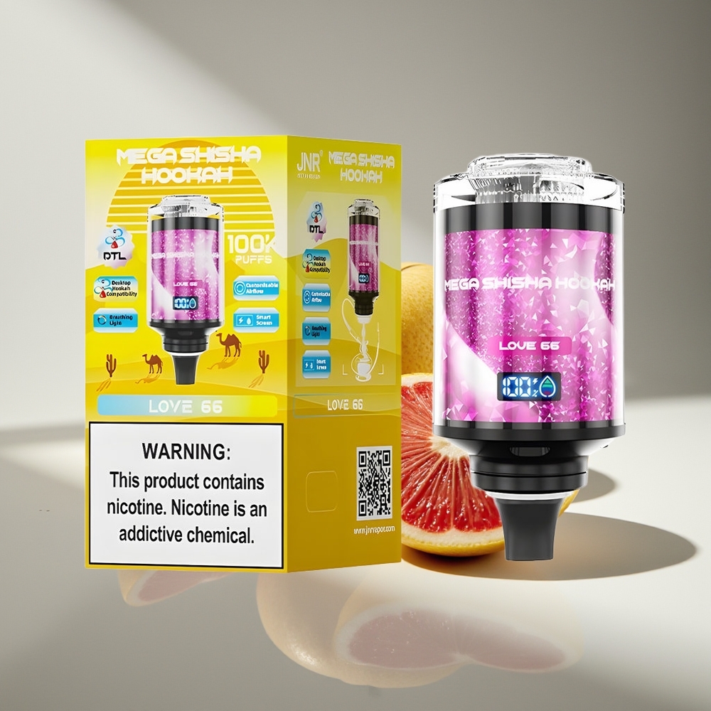 JNR Mega Shisha Hookah 100K Любовь 66 2200мАч и 60мл