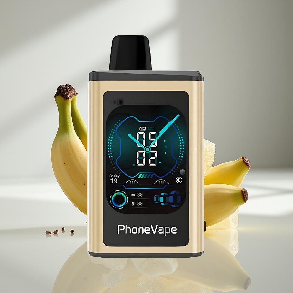 JNR PhoneVape 30000 Банановый Лед с Турбо Режимом и Настройкой Воздушного Потока