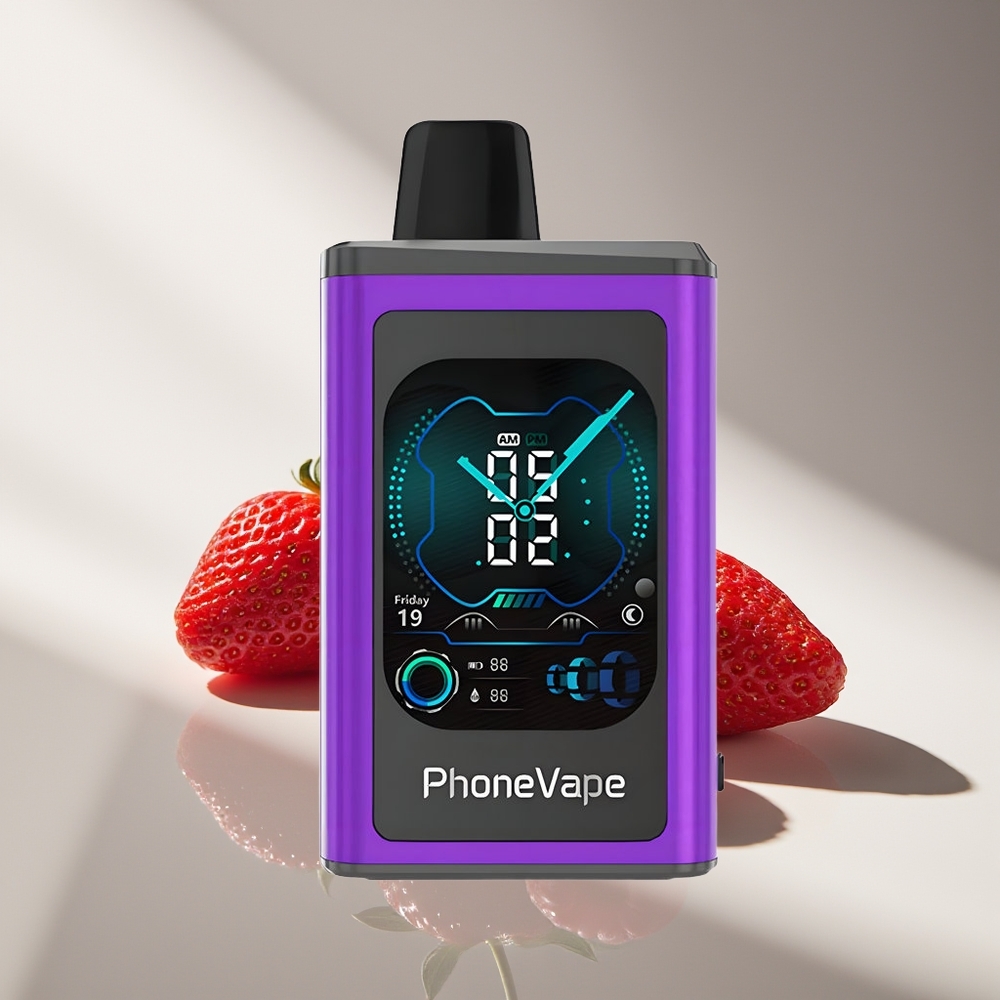 JNR PhoneVape 30000 Вишня Клубника Малина с Турбо Режимом и Полным Экран