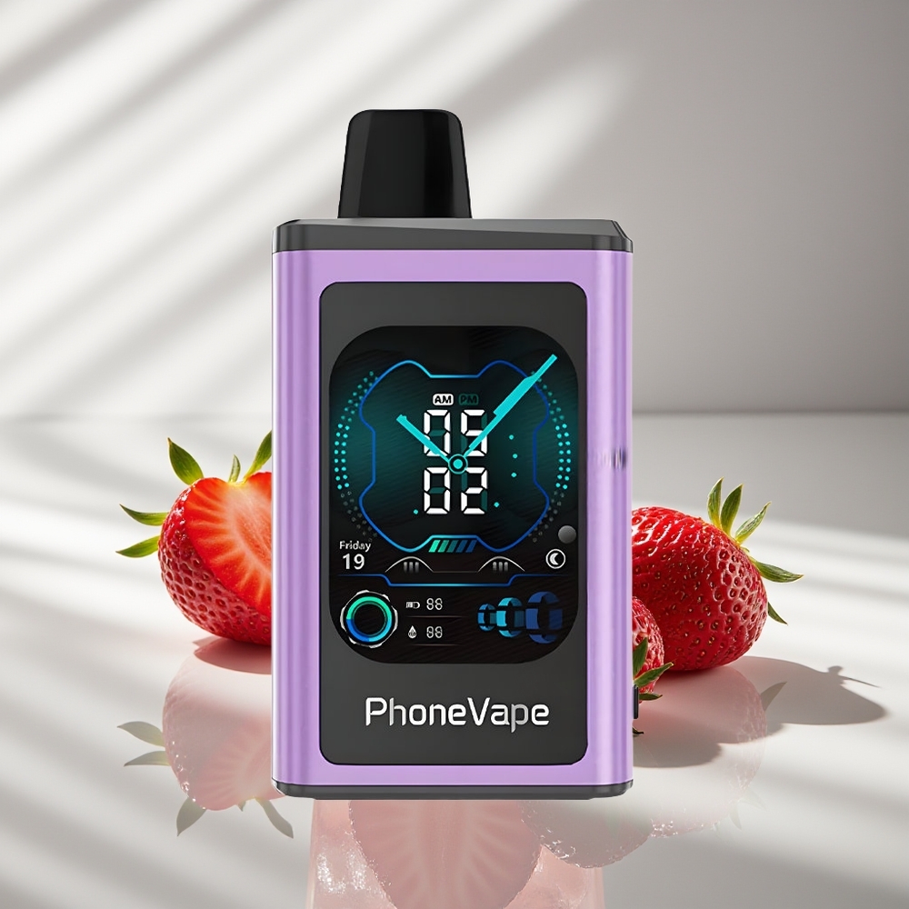 JNR PhoneVape 30000 Клубничный Лёд с Турбо и Камерой