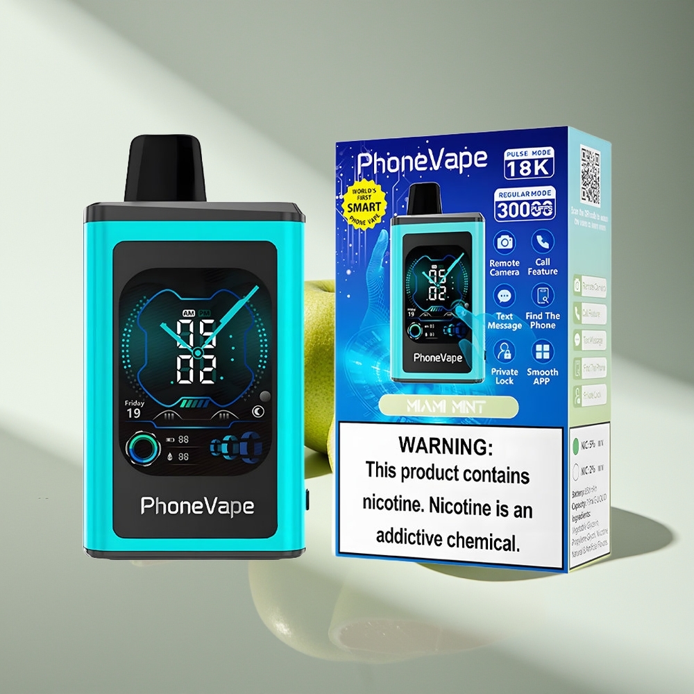 JNR PhoneVape 30000 Майами Мятный Турбо Камера