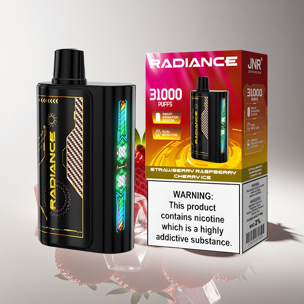 JNR Radiance 31000 Клубничная Малиновая Вишня Лед с Dual Mesh Coil и Type-C Зарядка