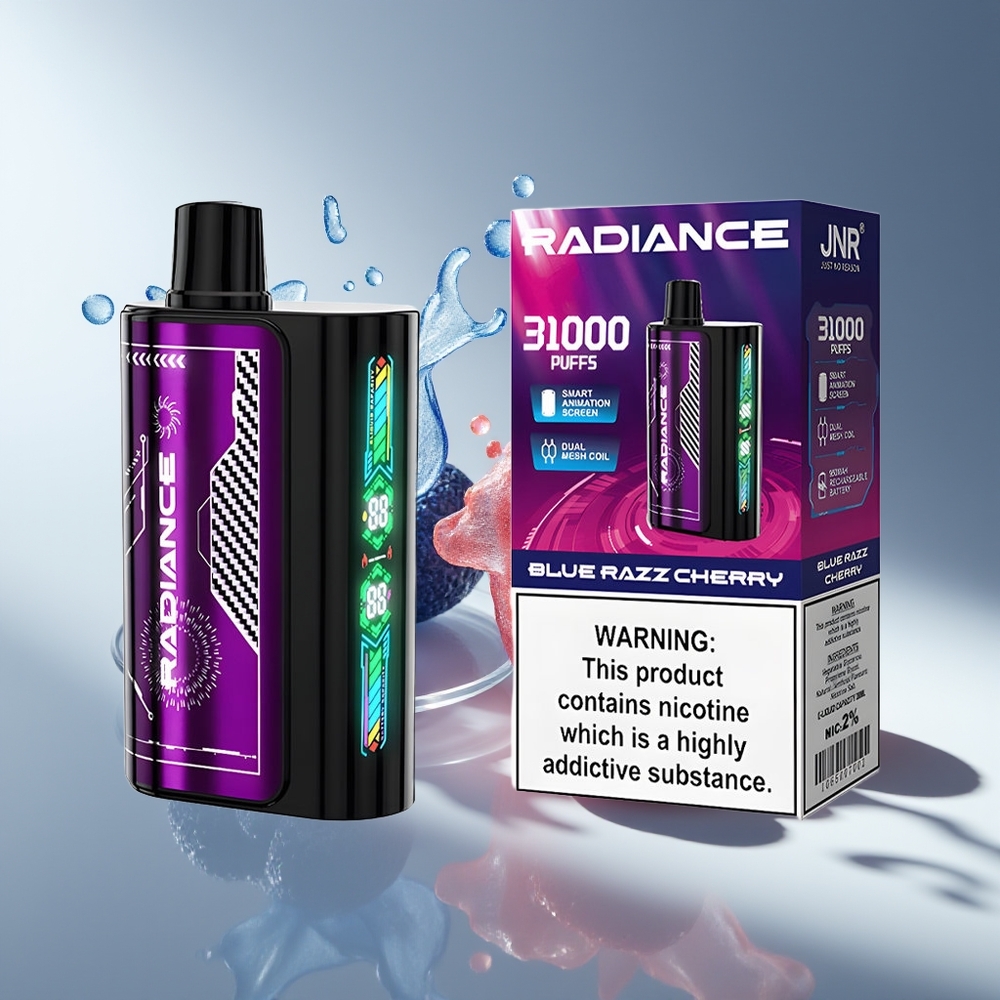 JNR Radiance 31000 Синяя Малиновая Вишня с Двойной Сеткой и Тип-C