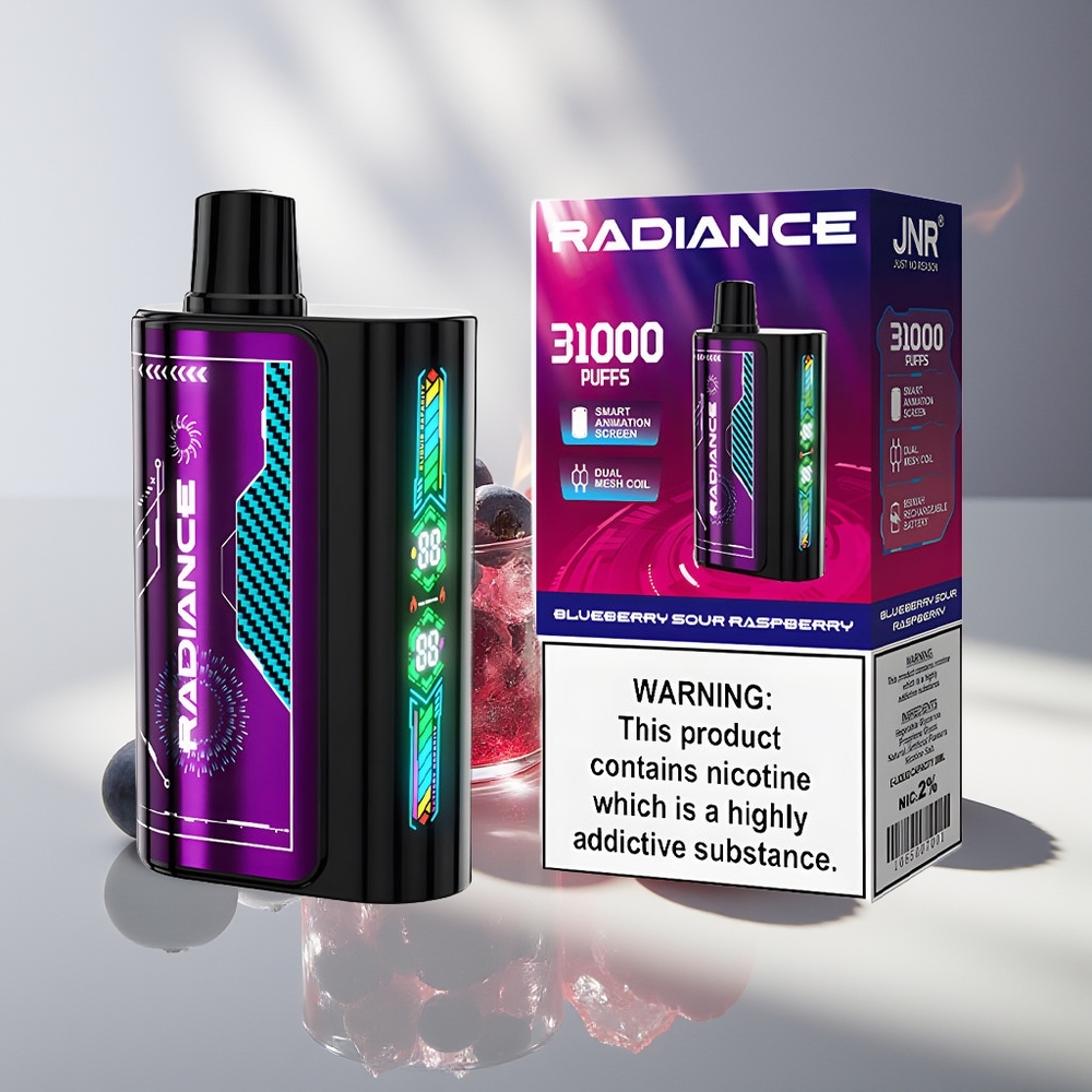 JNR Radiance 31000 Черничная Кислая Малина с Двойной Сеткой и Экраном