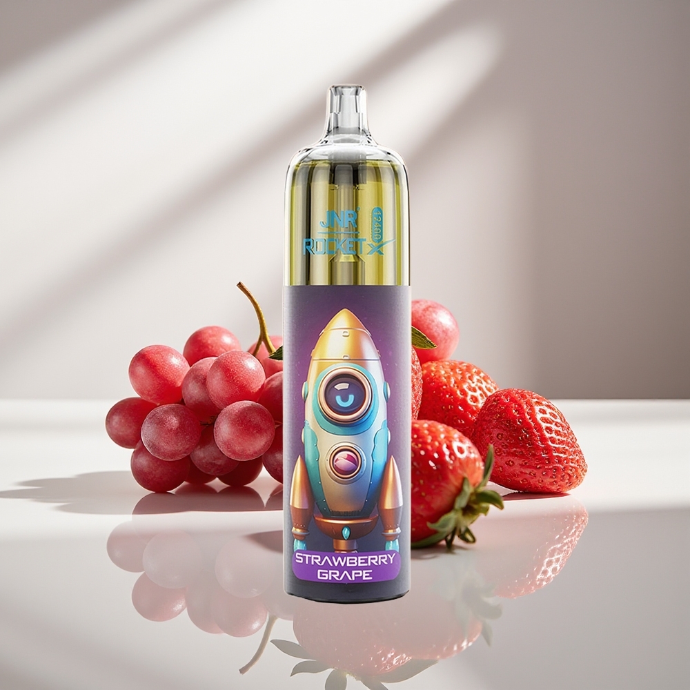 JNR Rocket-X 12400 Клубничный Виноград с RGB Подсветкой и Быстрой Зарядкой Type-C