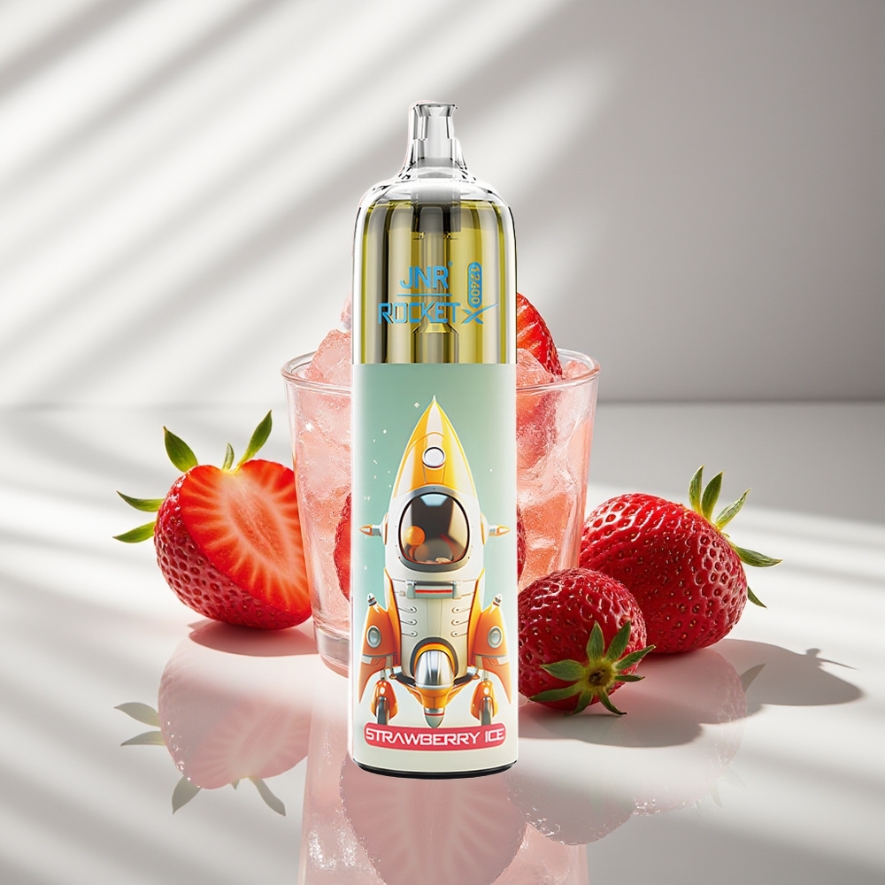 JNR Rocket-X 12400 Клубничный Лёд с RGB подсветкой и Type-C зарядкой