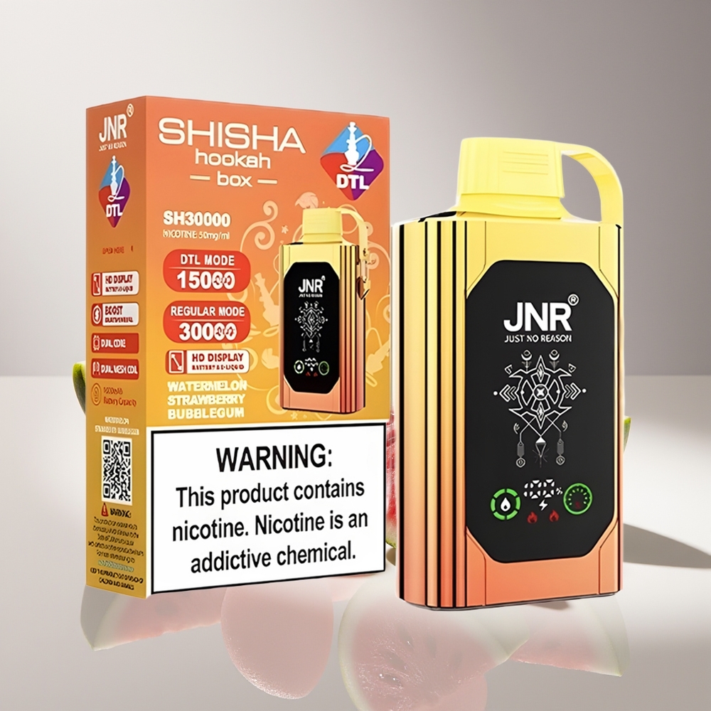 JNR Shisha Hookah Box 20500 Арбуз-Клубничная Жвачка с Dual Mesh Coil и 25мл