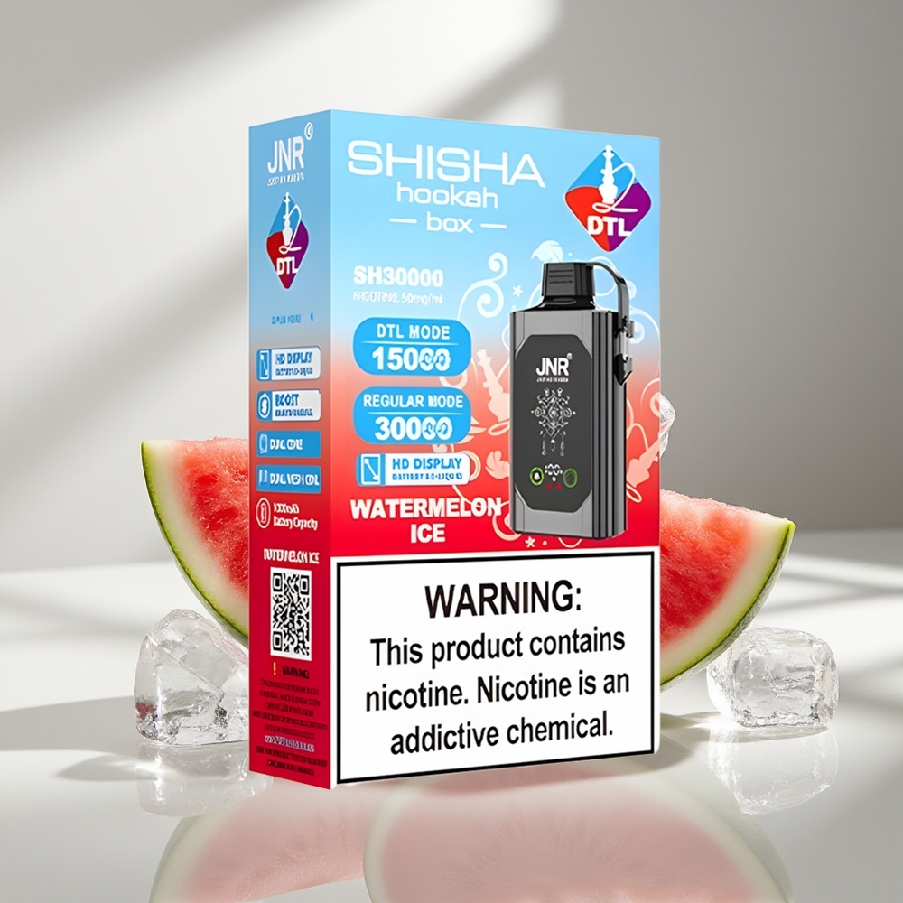 JNR Shisha Hookah Box 20500 Арбузный Лёд HD 25мл Двойная Сетка