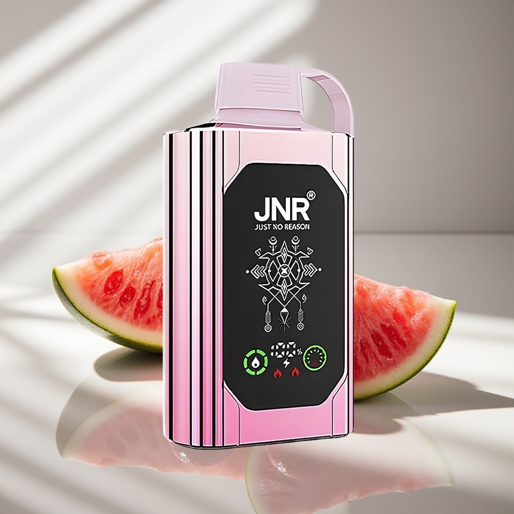 JNR Shisha Hookah Box 20500 Вишнёво-Арбузный Лёд с HD Дисплеем и Быстрой Зарядкой Type-C