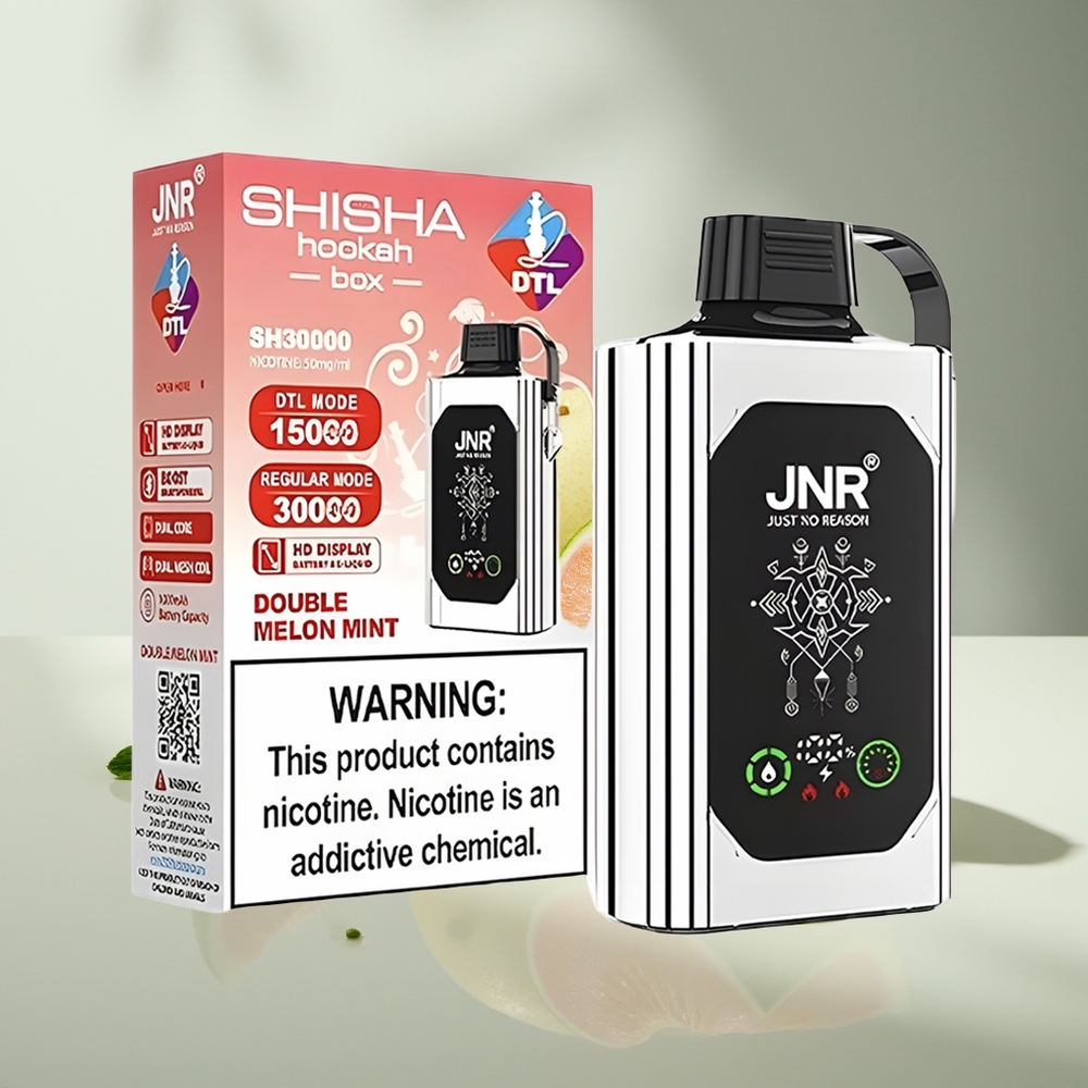 JNR Shisha Hookah Box 20500 Двойная Дыня Мята HD Дисплей Двойная Сетка