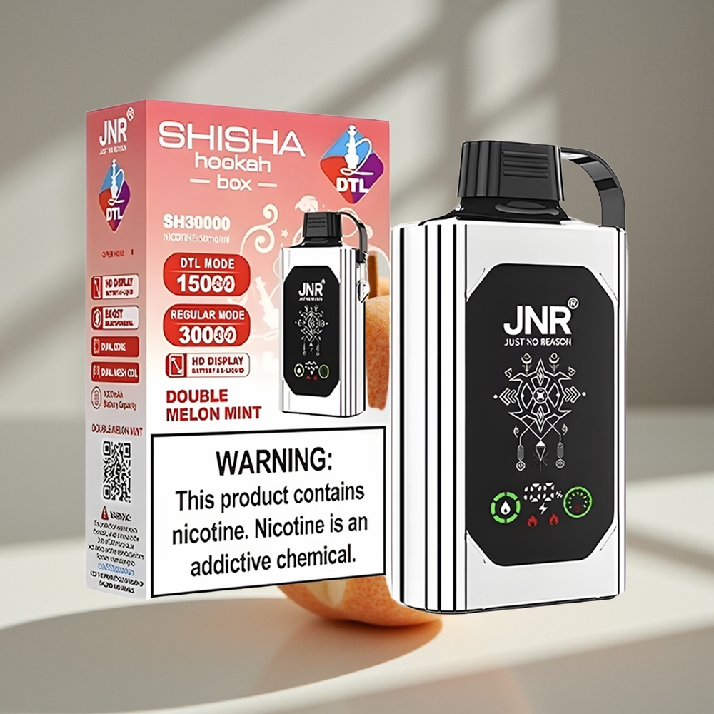 JNR Shisha Hookah Box 20500 Двойное Яблоко HD + Двойная Сетка 25мл