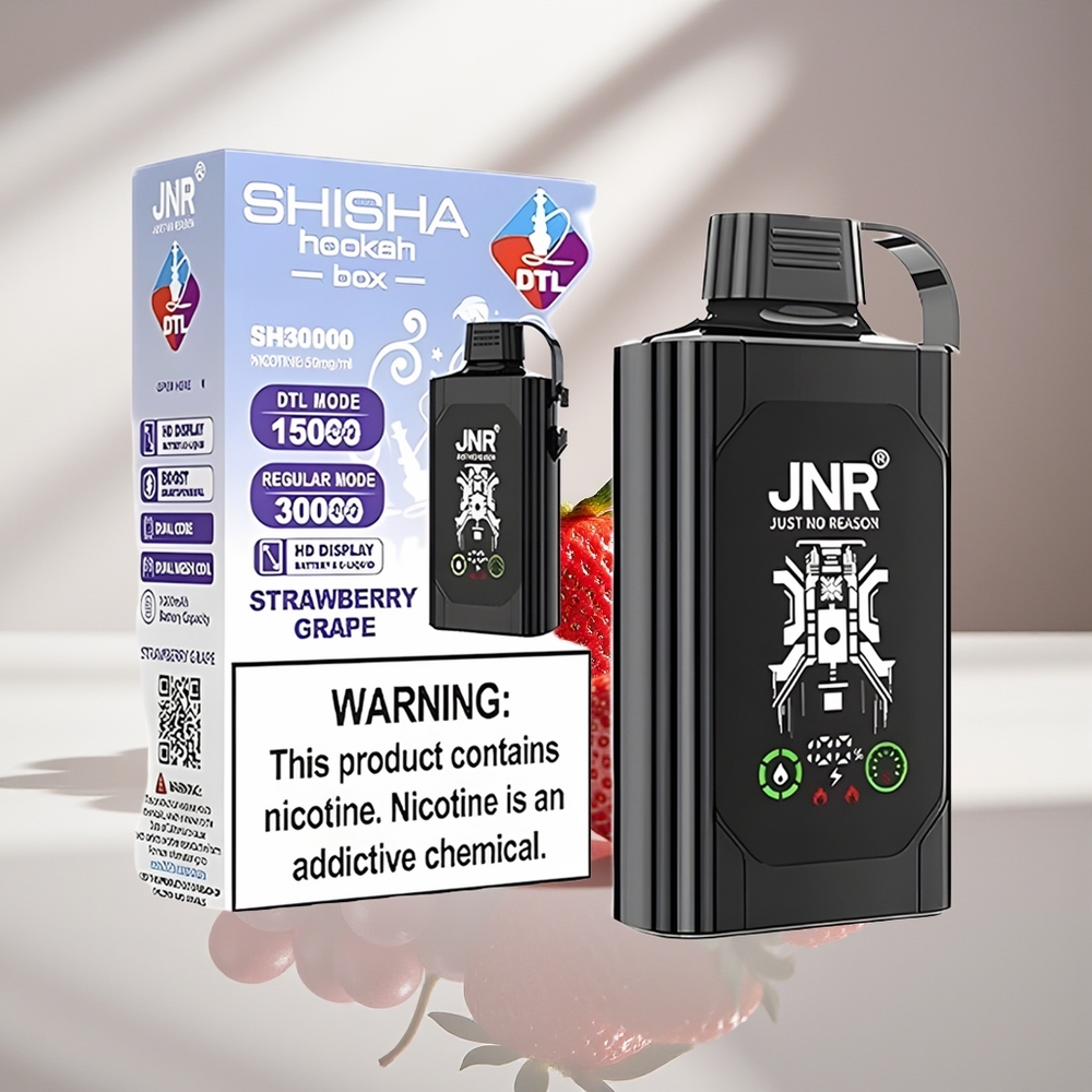 JNR Shisha Hookah Box 20500 Клубничный Виноград HD Двойная Сетка Быстрая Зарядка