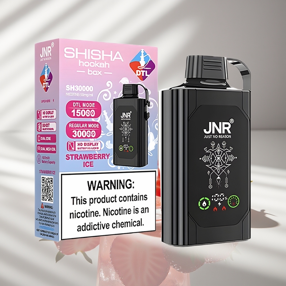 JNR Shisha Hookah Box 20500 Клубничный Лёд HD Двойная Сетка 25мл