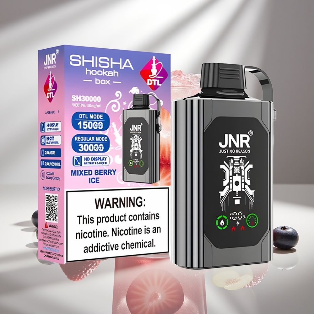JNR Shisha Hookah Box 20500 Смешанные Ягоды Лёд HD Display Dual Mesh Coil