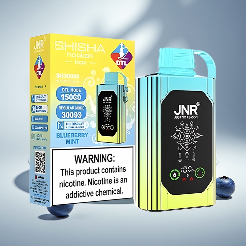 JNR Shisha Hookah Box 20500 Черничная Мята HD 25мл Dual Mesh