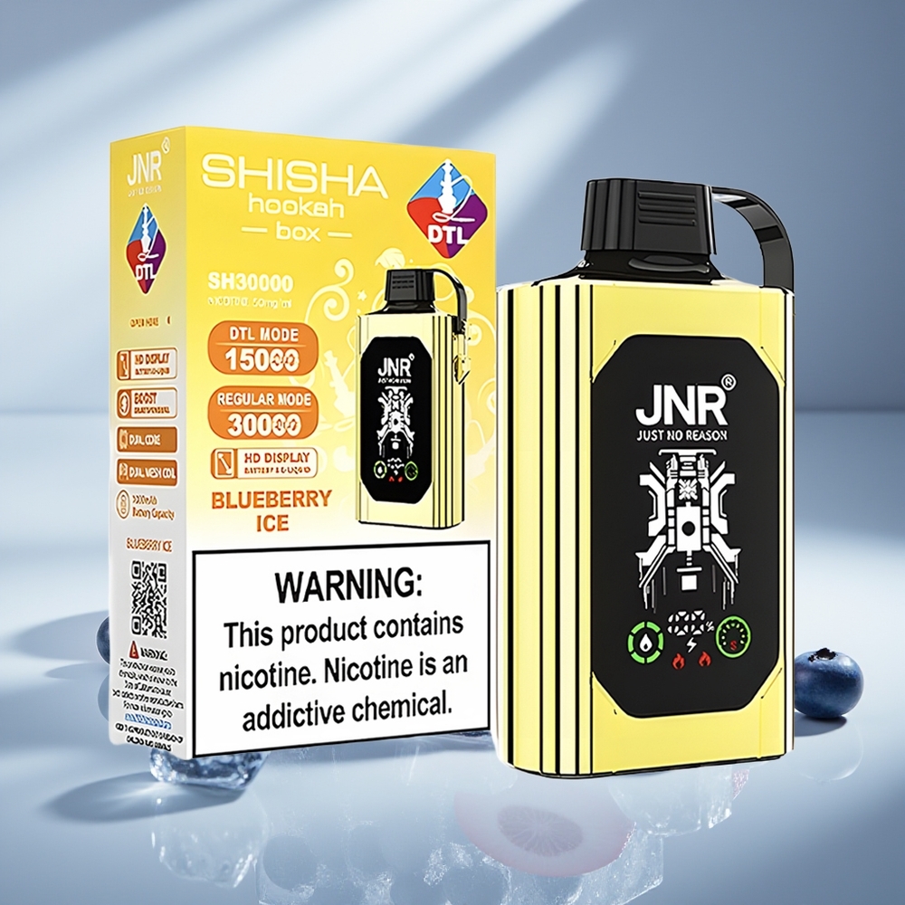 JNR Shisha Hookah Box 20500 Черничный Лёд с Dual Mesh и Type-C
