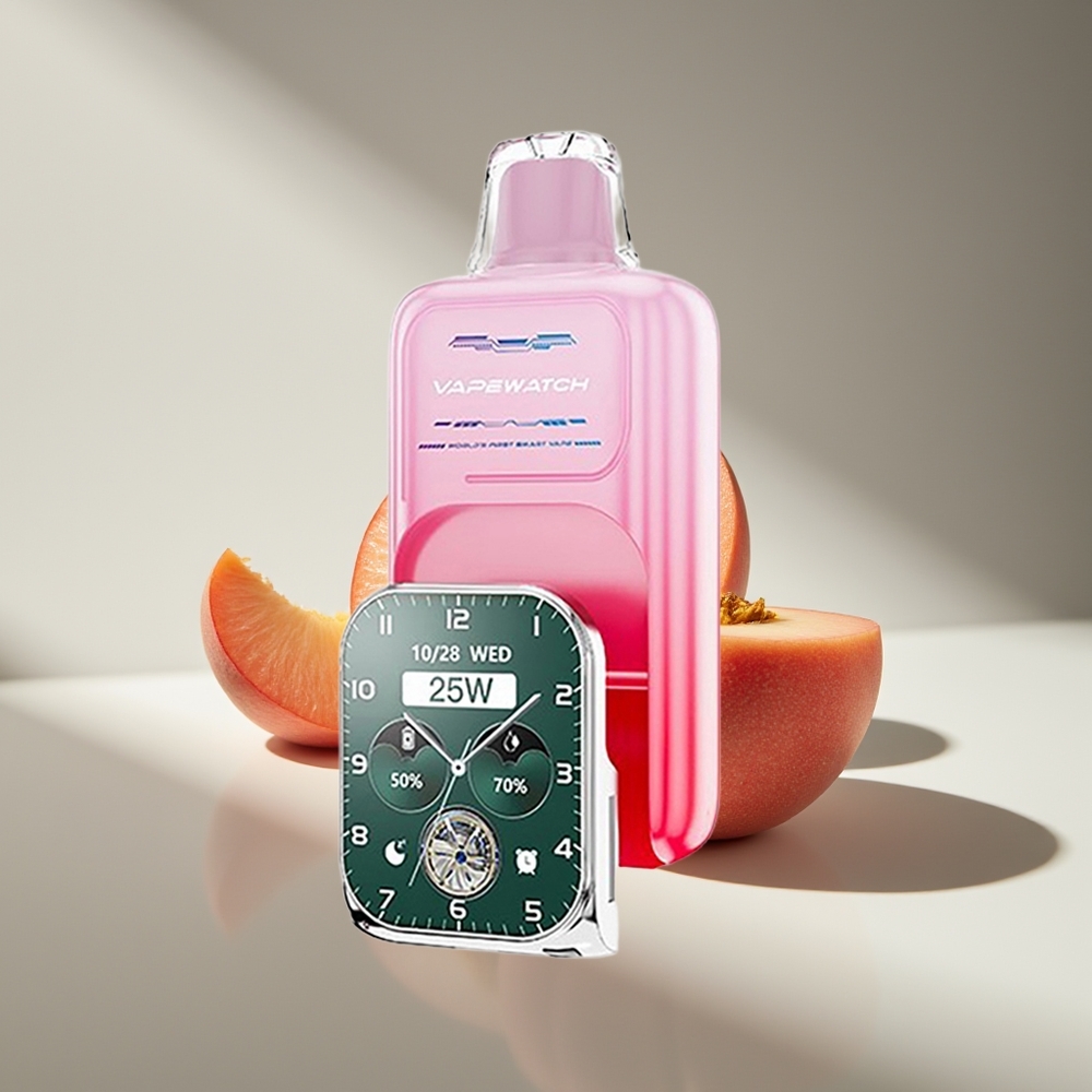 JNR VapeWatch 30000 Грузинский Персик Двойная Сетка и Быстрая Зарядка