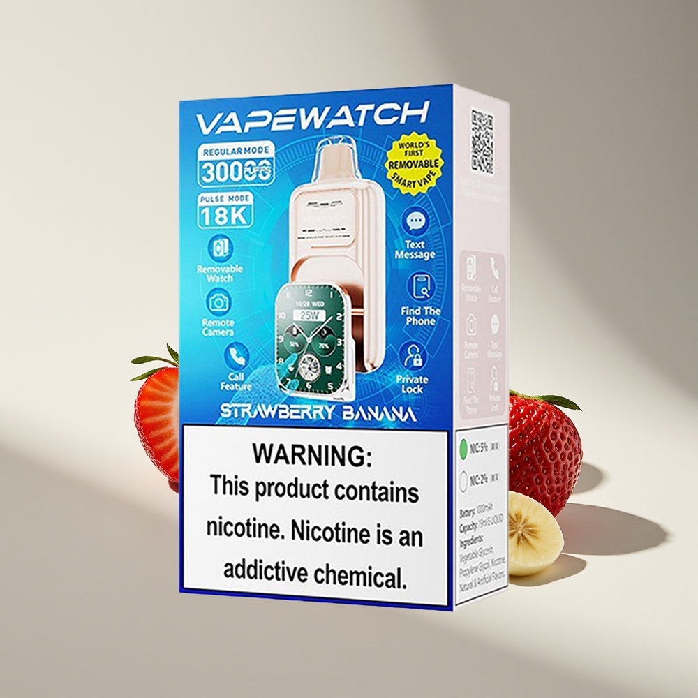 JNR VapeWatch 30000 Клубничный Банан 1000мАч Тип-C