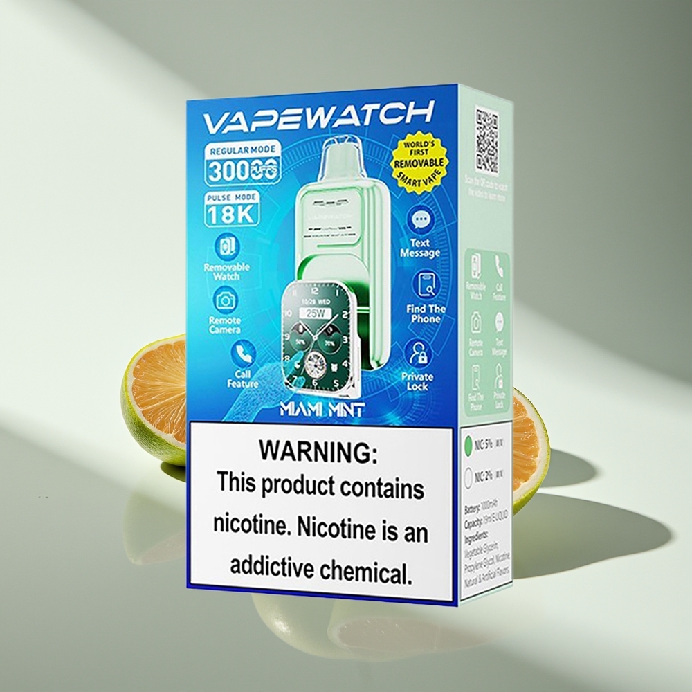 JNR VapeWatch 30000 Мятный Майами Двойная Сетка 19мл 5