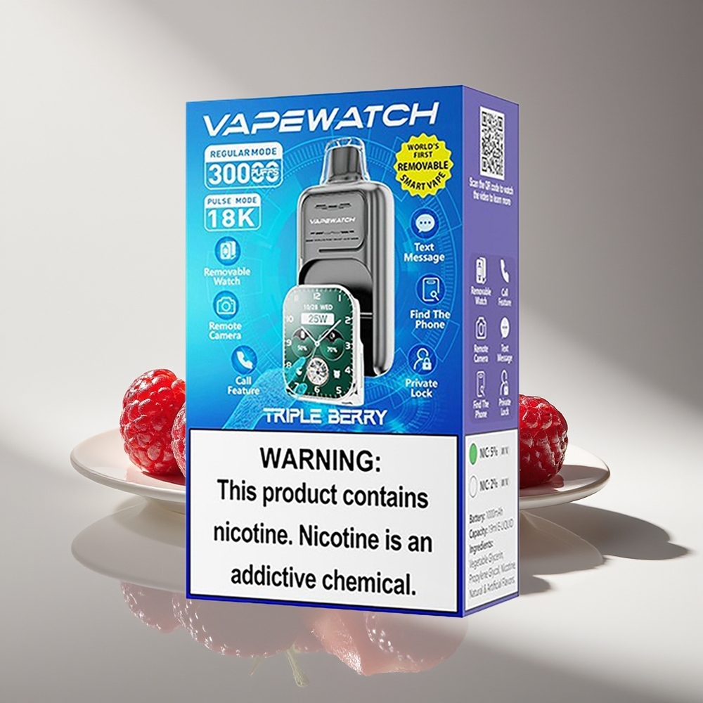 JNR VapeWatch 30000 Тройная Ягода Двойная Сетка Быстрая Зарядка