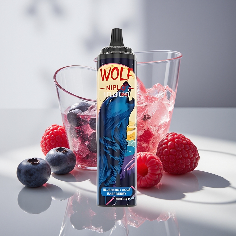 JNR Wolf Niplo 10000 Черничная Кислая Малина 20мл 650мАч